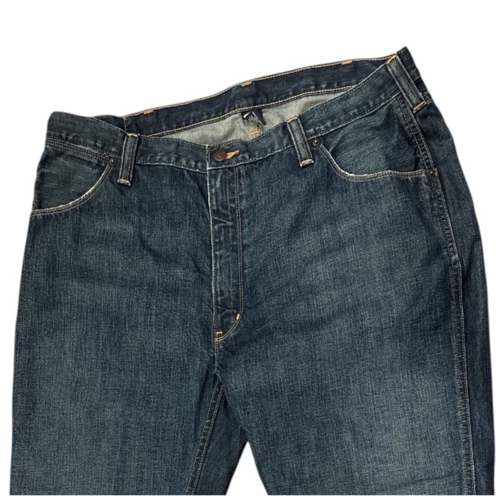 VTG POLO RALPH LAUREN DARK BLUE DISTRESSED BOOTCUT JEANS WESTERN COWBOY SZ 38W - Picture 3 of 6